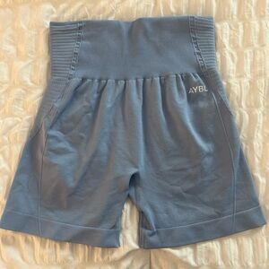 AYBL Light Blue Ribbed Shorts